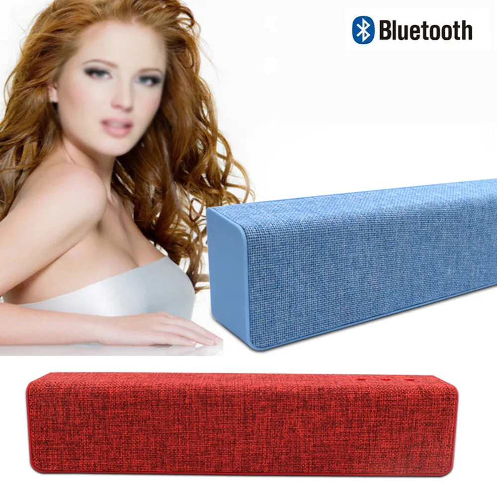 

HYASIA Wireless Soundbar Bluetooth Speaker USB Stylish Fabric Sound bar Support FM TF AUX PC Speaker Home Theater Sound System