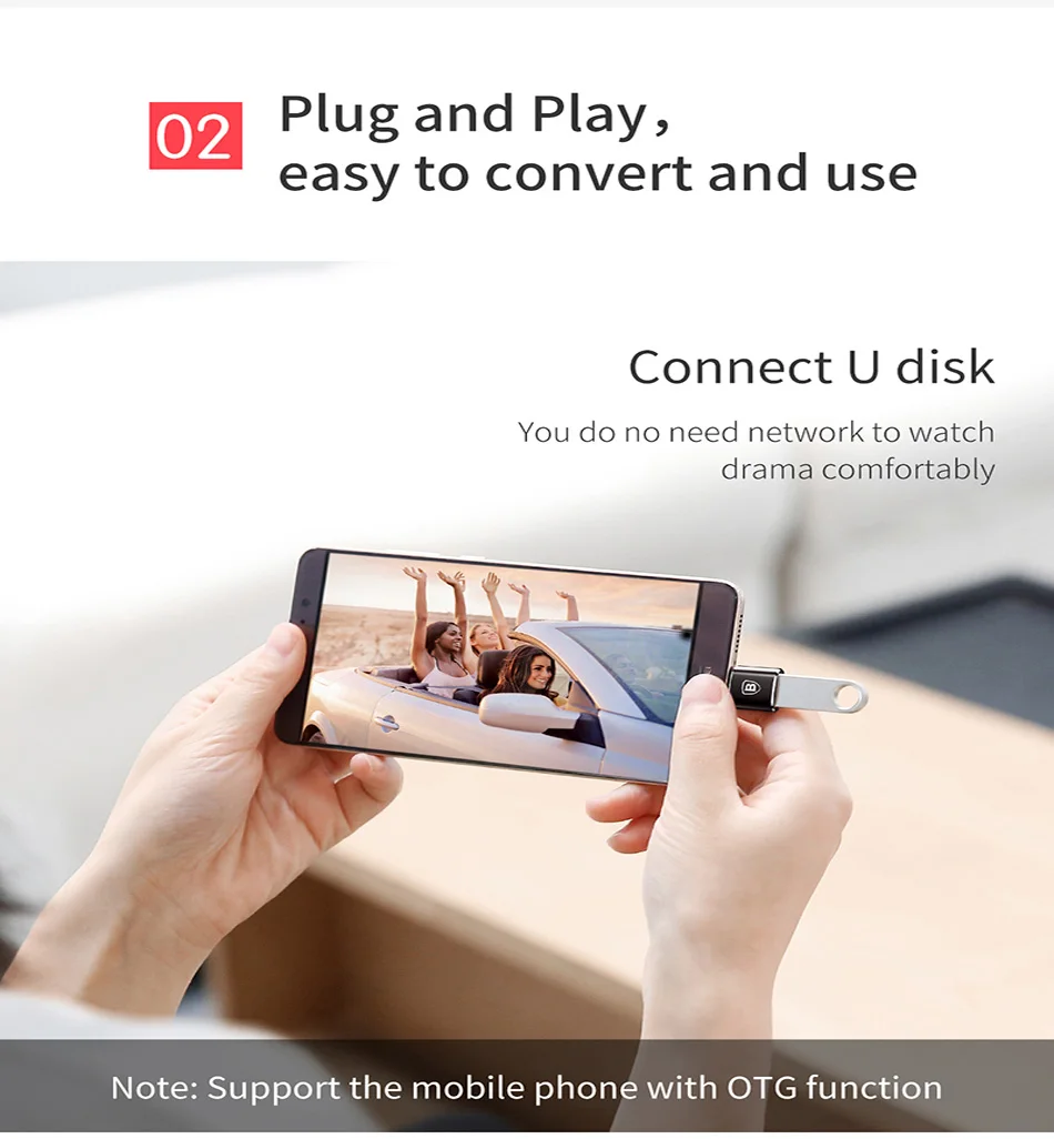 Baseus USB Женский к type C Мужской OTG адаптер usb tipo c для samsung galaxy S9 xiaomi otg usb конвертер