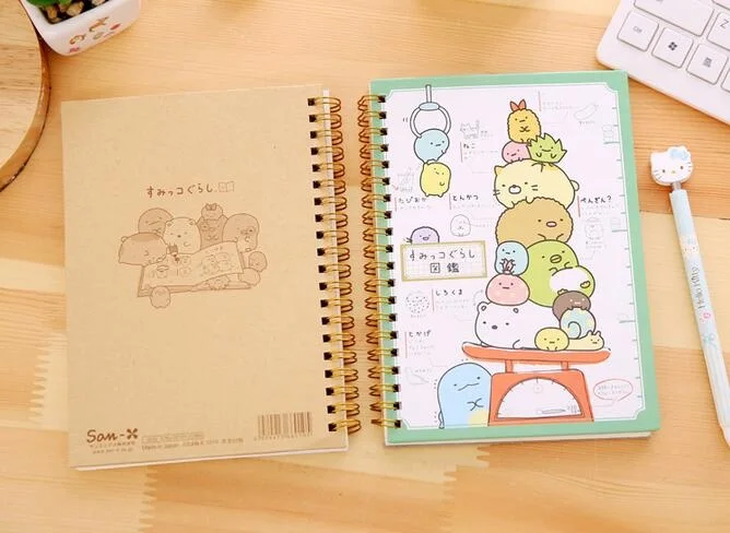 1 шт./лот японские Мультяшные животные Rilakkuma Coil notebook для дневника, списка дел, карманная книга, подписи, книги для детей, день рождения, вечеринки