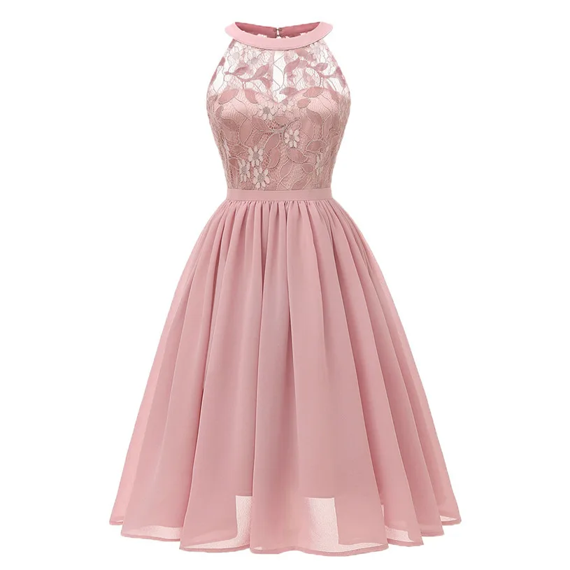 Dress Women Vintage Sexy Dress Princess Floral Print Lace Dress A line Party Dresses Vestidos De Festa Wholesales 40AT274