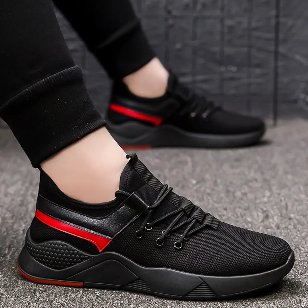 Men's Athletic Sneakers Outdoor Sports Running Casual Shoes Breathable Lace Up 