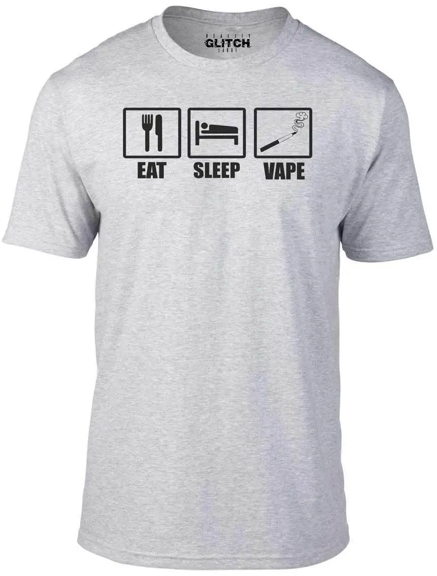 Men'S Eat Sleep Vape T-Shirt - Funny Gift Liquid Smoke Machine Flavour 2019 Newest Summer Men Clothing Baby | Мужская одежда