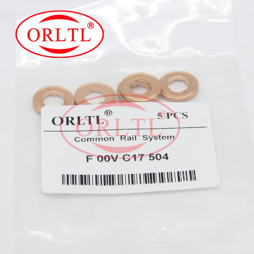 30 шт. орлитов F00VC17504 Common Rail Инжектор Медная Шайба F OOV C17 504 медная прокладка Размер