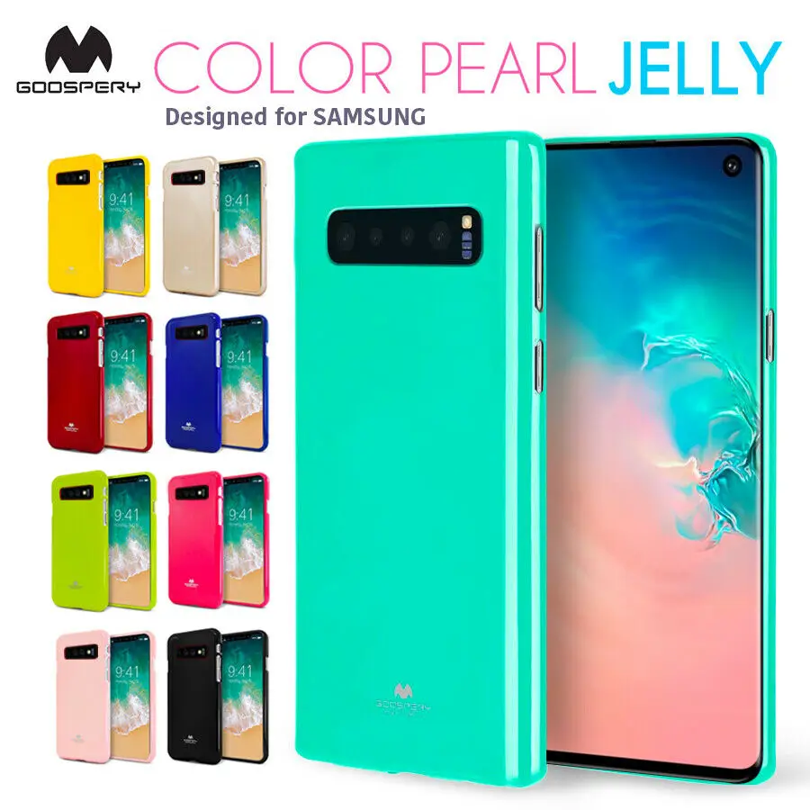

Original Mercury Goospery Rubber Soft Slim Pearl Jelly Cover Case for Samsung Galaxy S10 Plus