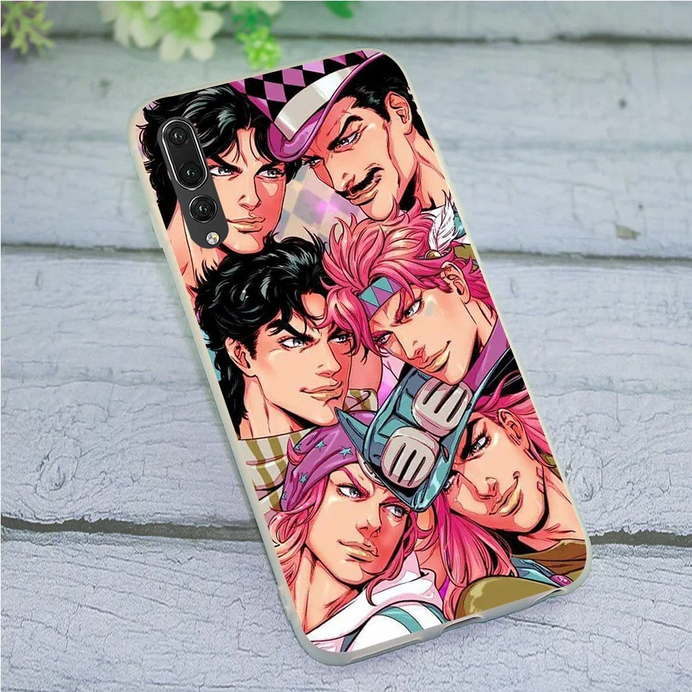 

Soft TPU Covers Back JoJo's Bizarre Phone Case for Huawei Honor 7X Cover 10 8 9 Lite 6A 7A Pro 7C Y6 Prime Nova 3 3i Fashion