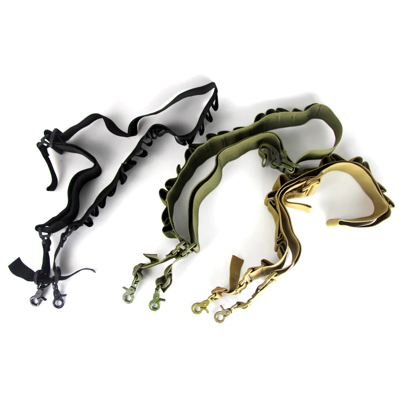 

Tactical 2 Points Gun Sling Shoulder Strap Outdoor Slingshot System Kit Hunter Belt Hunting Gun Accessories Rifle Sling