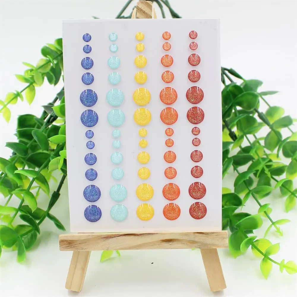 KSCRAFT Sugar Sprinkles Self- adhesive Enamel Dots Resin Sticker for Scrapbooking/ DIY Crafts/ Card Making Decoration