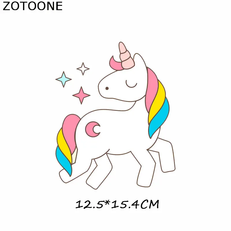 ZOTOONE единороги утюжок на заплатках для одежды Сделай Сам теплопередача