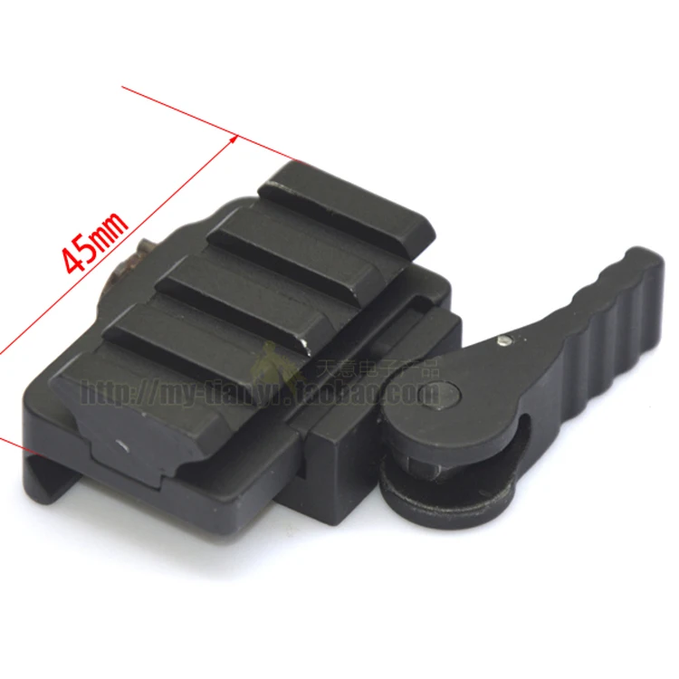 

Quick Release Adapter Gun Rail QC mount Tablets Increased Rail Guide Dovetail Weaver Tactical Hunting Picatinny Rail flashlight