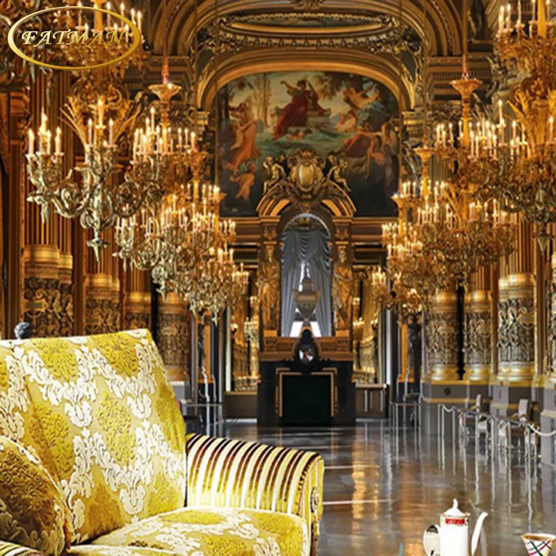 Custom 3D photo wallpaper European luxury palace wallpaper bedroom restaurant living room TV background wallpaper