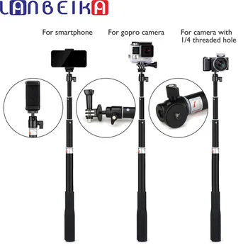 

LANBEIKA For Gopro 36" Handheld Telescoping Selfie Stick Kit Monopod Tripod Holder Pole For Gopro Hero 6 5 4 3+ SJCAM DRSL Phone