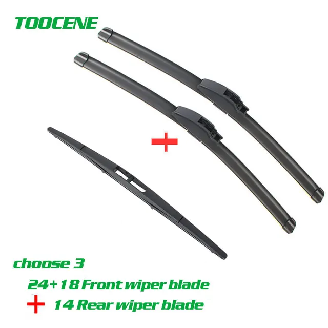 Front and Rear Wiper Blades For Subaru Forester 2013 2018 Windscreen
