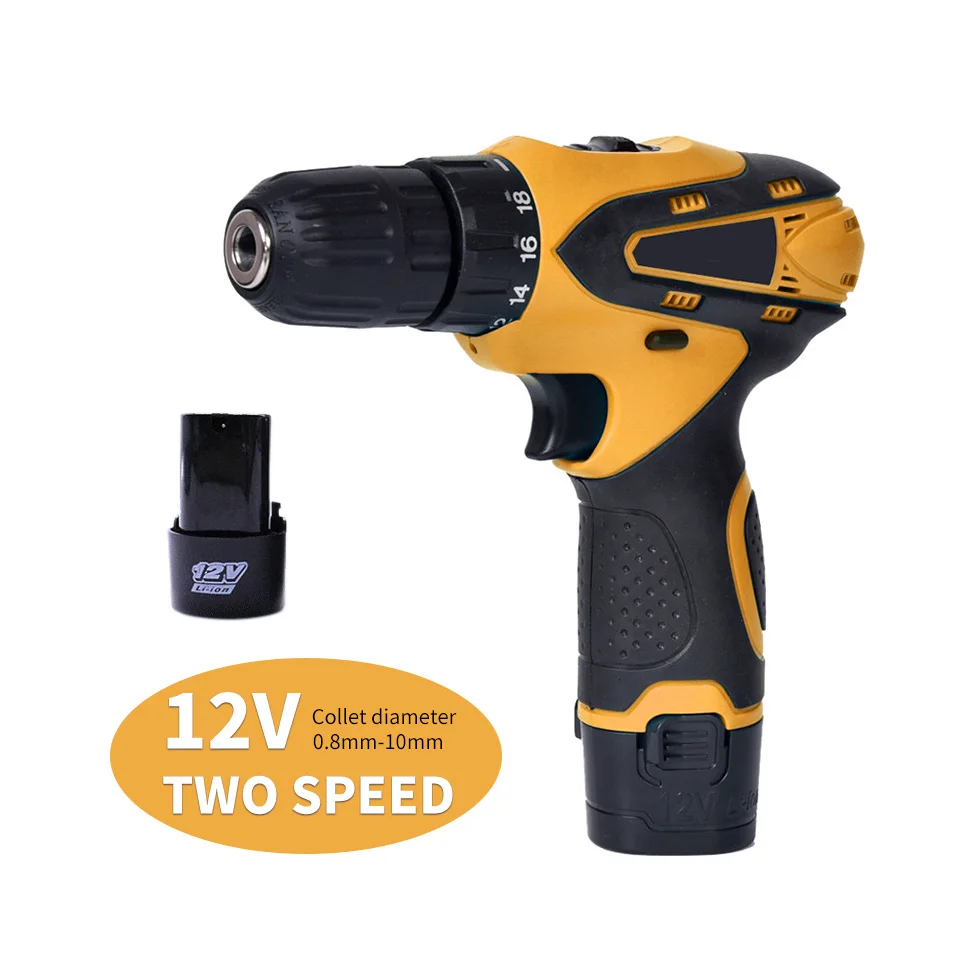 

Cordless Drill 12V Electric Rechargeable Screwdriver Wireless Hand Drill Power Rotary Tools Lithium Battery Taladro Inalambrico