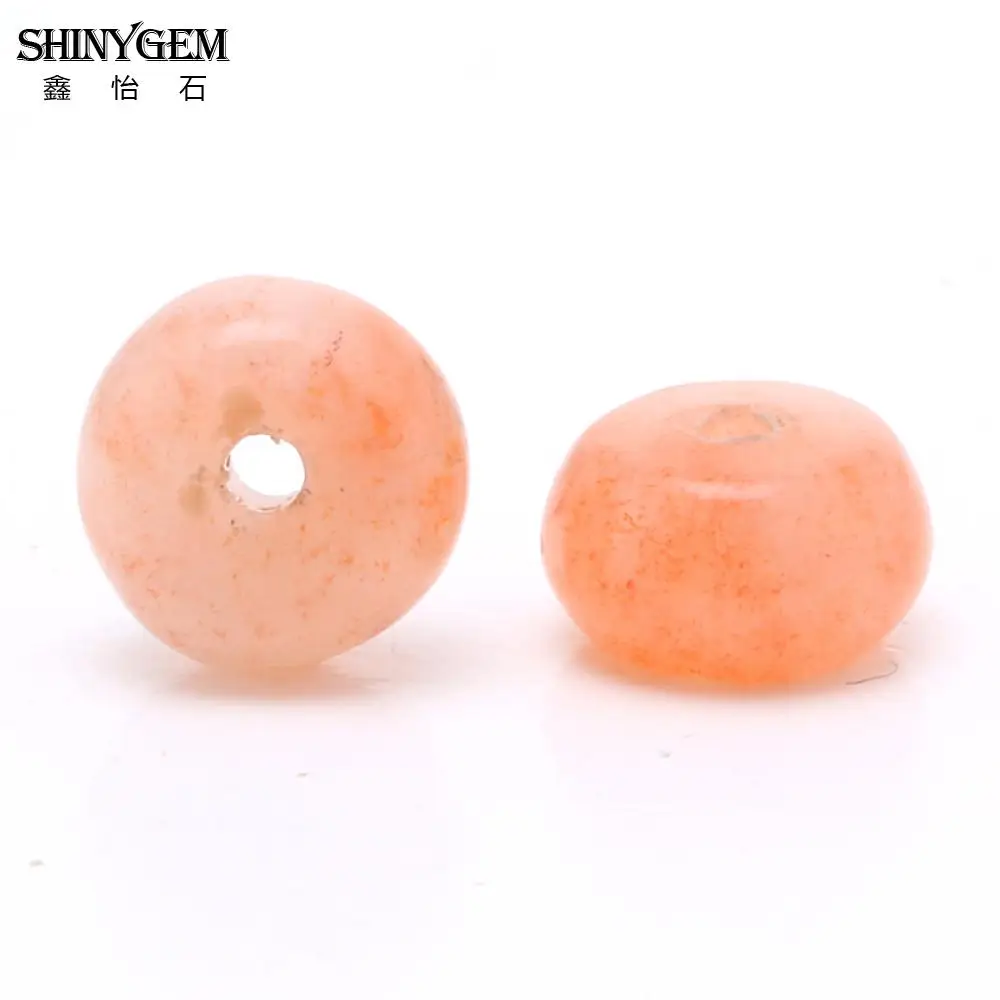 

ShinyGem 4*6mm Abacus Orange Stone Beads A Grade Gem Stone Beads Small Rondelle Natural Stone Beads For Jewelry Making 20pcs/Lot