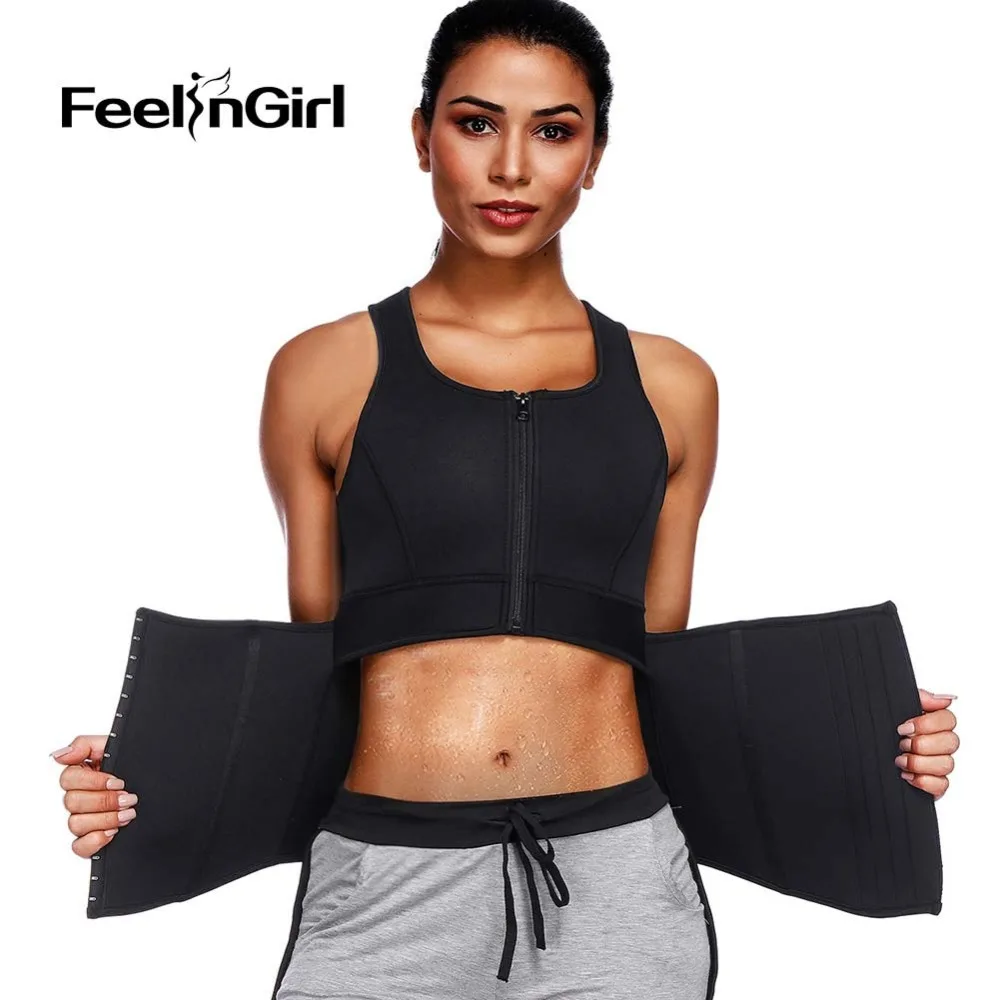 

MASS21 Neoprene Waist Trainer 5 steel bones Fajas Sweat Body Shaper Slimming Shapewear Corset Weight Loss Waist Cincher F