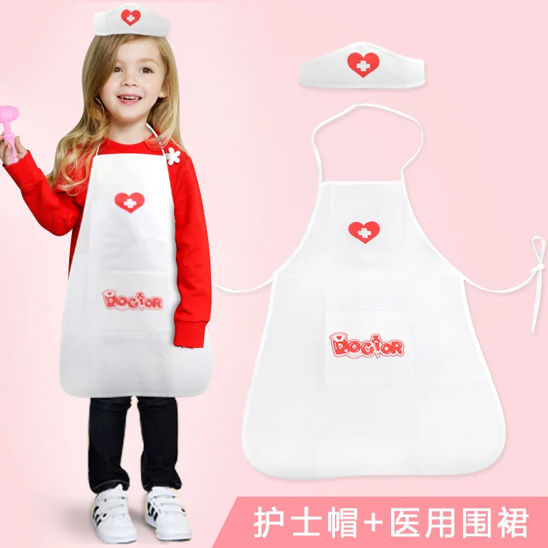 

Doctor costume show suit apron Child show nurse costume Role-playing doctor nurse nurse play house toy