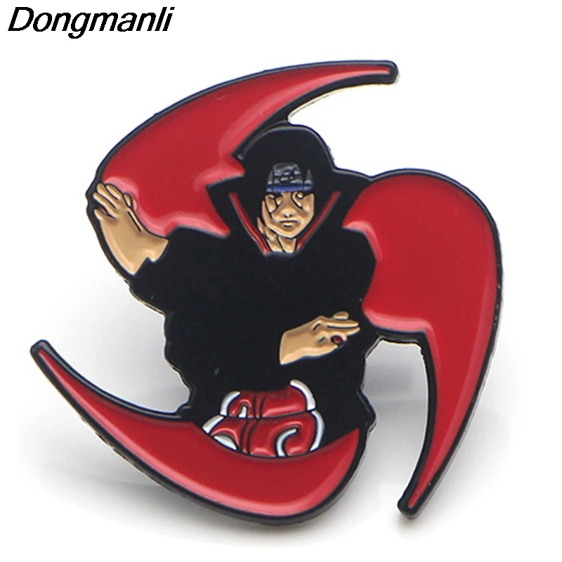P3756 Dongmanli модные Uchiha Itachi металлические эмалированные броши и булавки для отворота