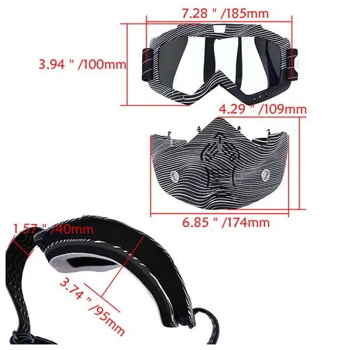 Модная новинка Unisexe Cent анти брусья Lunettes мотокросса мото lunetes Casque Masque de Protection