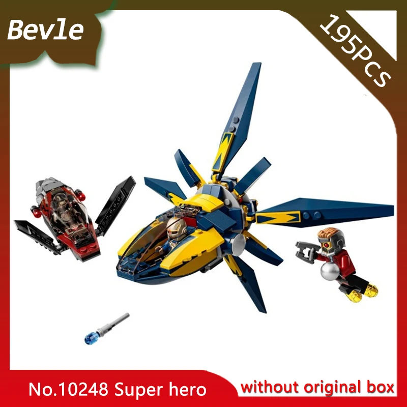 

Bevle Store Bela 10248 195pcs Super Heros Series Starblaster Showdown Model Building Blocks Bricks Compatible LEPIN 76019