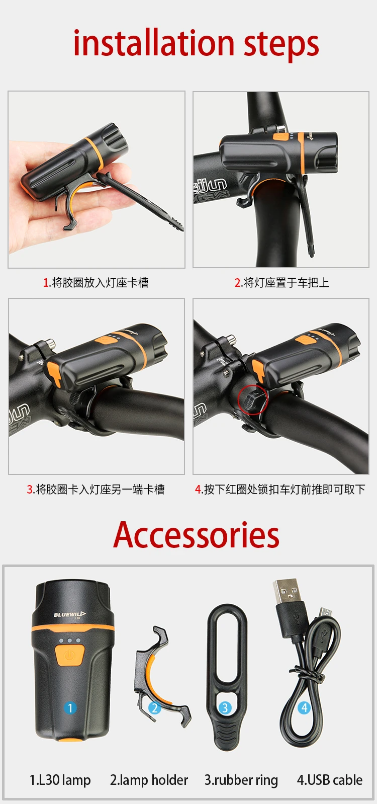 Cheap New Original BLUEWILD L30 Bicycle Front Lights USB Rechargeable Bike Lamp Flashlight IPX6 Waterproof Mini Cycling Bike LED Light 8 Cheap New Original BLUEWILD L30 Bicycle Front Lights USB Rechargeable Bike Lamp Flashlight IPX6 Waterproof Mini Cycling Bike LED Light 8