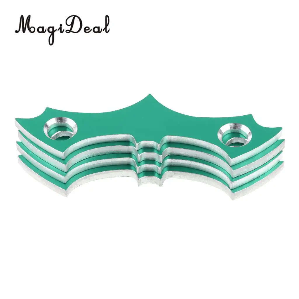 MagiDeal 4pcs Aluminum Alloy Skateboard Deck Protective Gasket Longboard Anti-sinking Prevent Sag Hardware for skateboard 