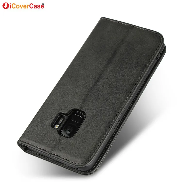 

Leather Wallet Case For Samsung Galaxy S9 Luxury Case Flip Cover For Samsung Galaxy S9 Plus Magnetic Phone Cases S9 + Coque etui