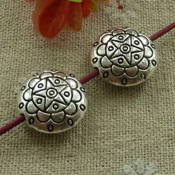 

75 pieces tibetan silver nice spacers 18x8mm #2866