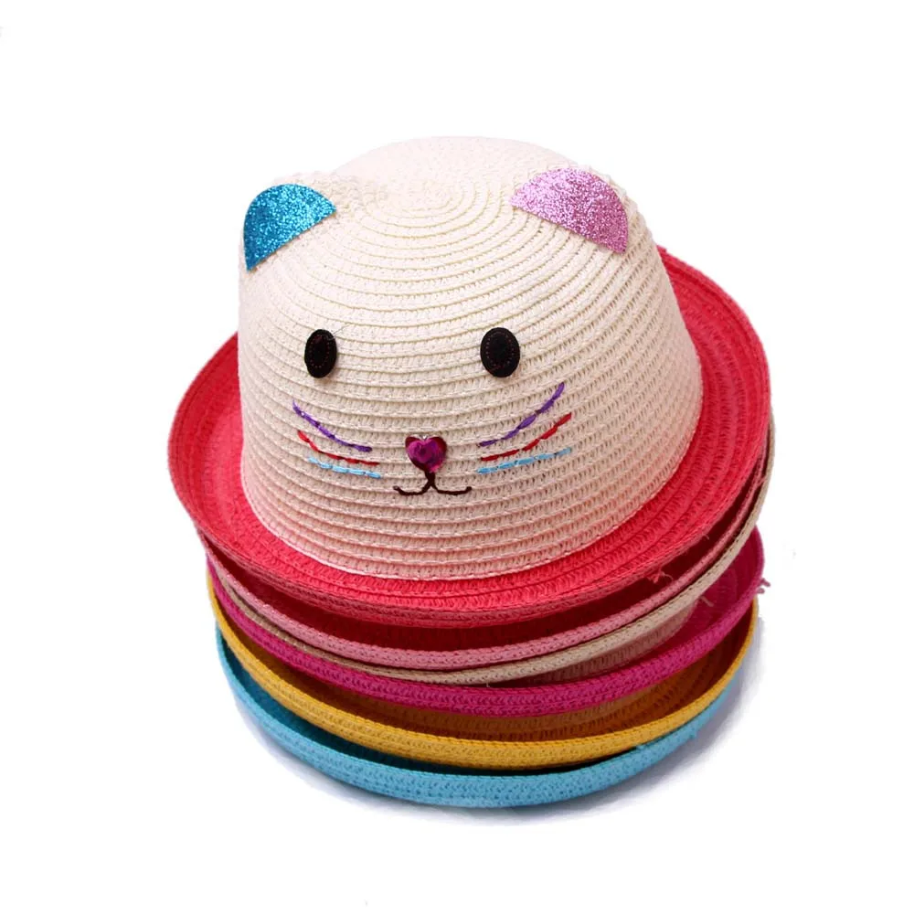 

Summer Baby Cartoon Children Breathable Hat Straw Hat Kids Hat Boy Girls Hat Cap