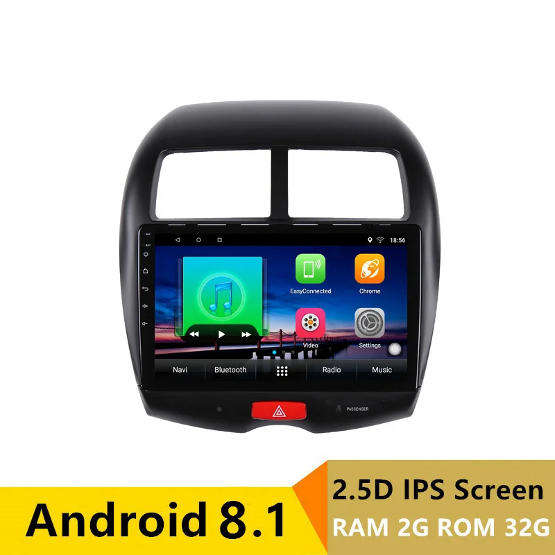 10," 2G ram 32G rom Android автомобильный DVD видео плеер gps для Mitsubishi ASX 2010 2011 2012 2013- автомобильный Радио Стерео навигация