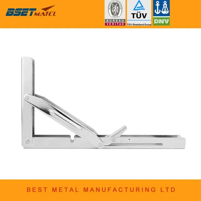 

550lbs Stainless Steel 304 Folding Shelf Bench Table Bracket Triangular support wall mounted DIY Home Boat Marine Accessories