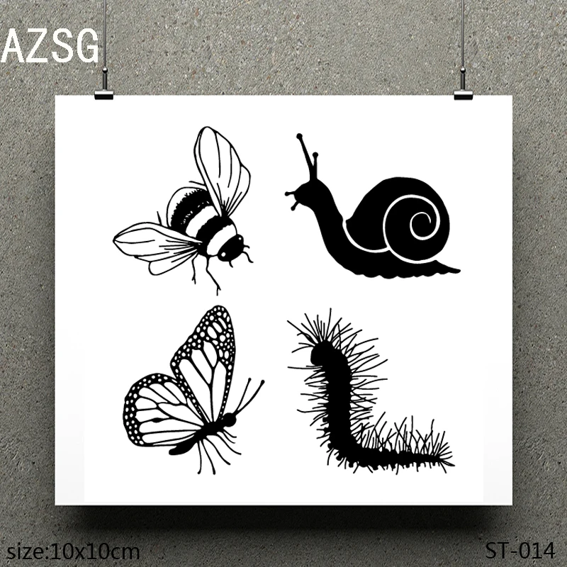 

AZSG Friends of nature Clear Stamps/seal for DIY Scrapbooking/Card Making/Photo Album Decoration Supplies