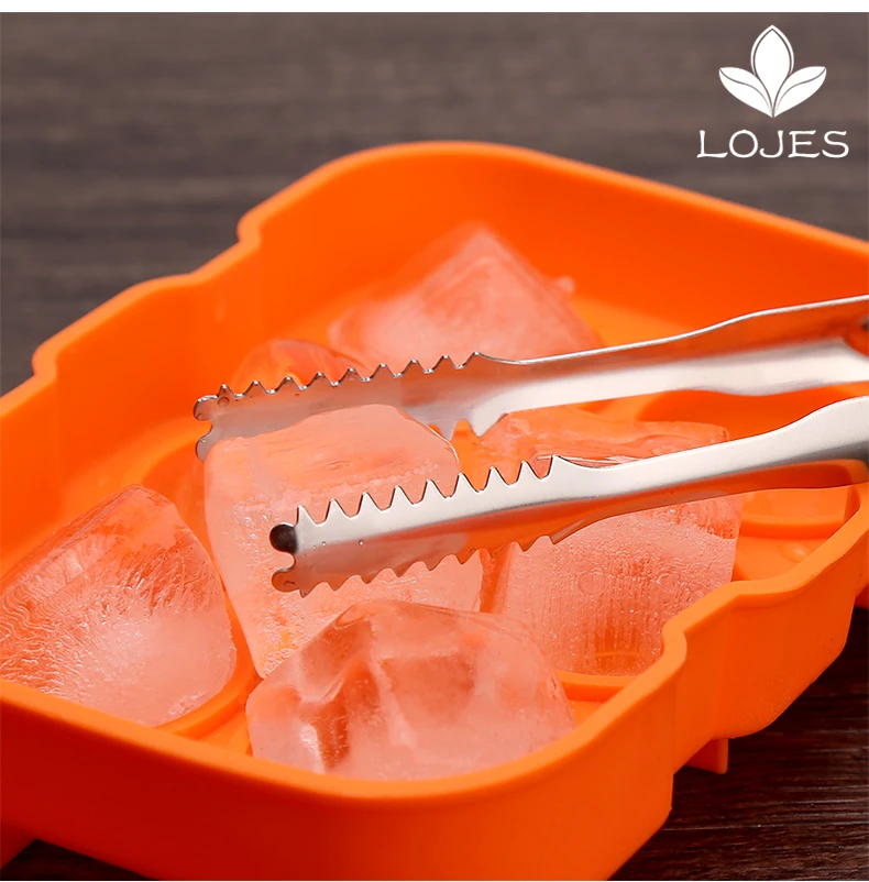 1Pcs New 18cm Stainless Steel Barbecue BBQ Clip Bread Food Ice Clamp Ice Tong Tool Bar Kitchen Accessories