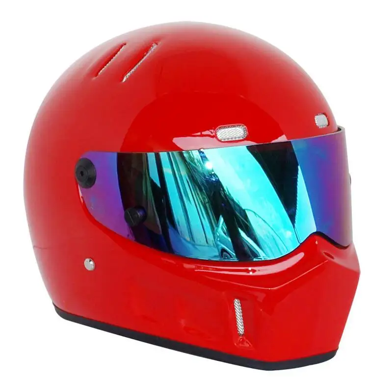 ATV-1 TOP gear StarWars стикеры Симпсонов модель мотоциклетный шлем для гонок Moto casco capacete - Цвет: Bright red 16