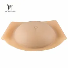 Surper большой поддельный живот реалистичный силиконовый живот для актеров дизайн полый искусственный живот Близнецы 8-10 месяцев поддельные Bellys