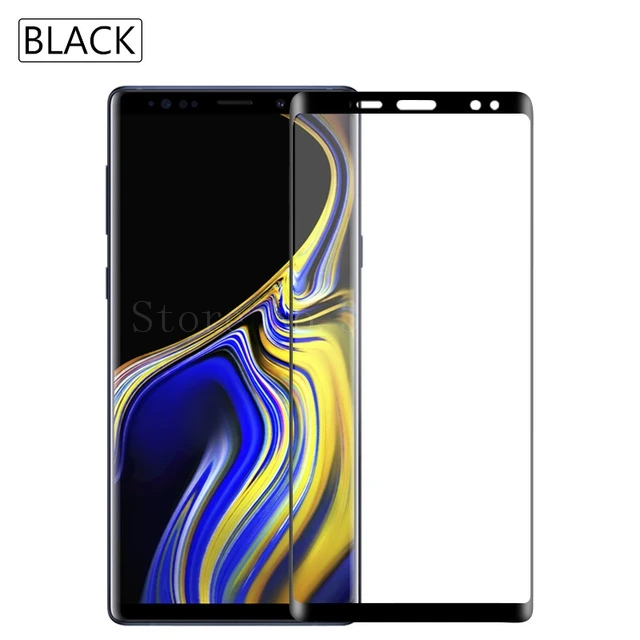 10D Защитное стекло для samsung Galaxy Note 9 N960 SM-N960F закаленное стекло на Sumsung Sansung Glaxy Note9 чехол Sklo 6,4'' - Цвет: Black