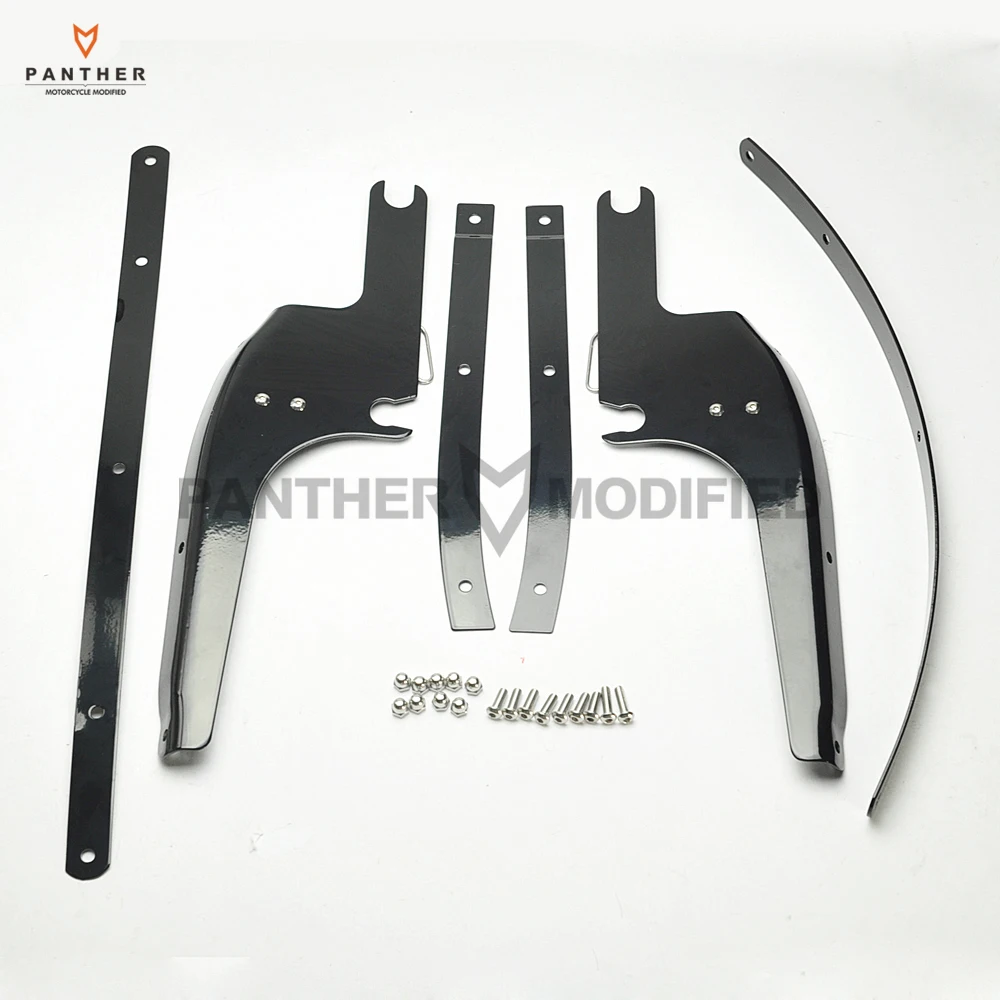 

Motorcycle Windshield Screen Bracket Mount Kit Moto Windscreen mounting Set case for Harley Touring Road King FLHR 1998-2013