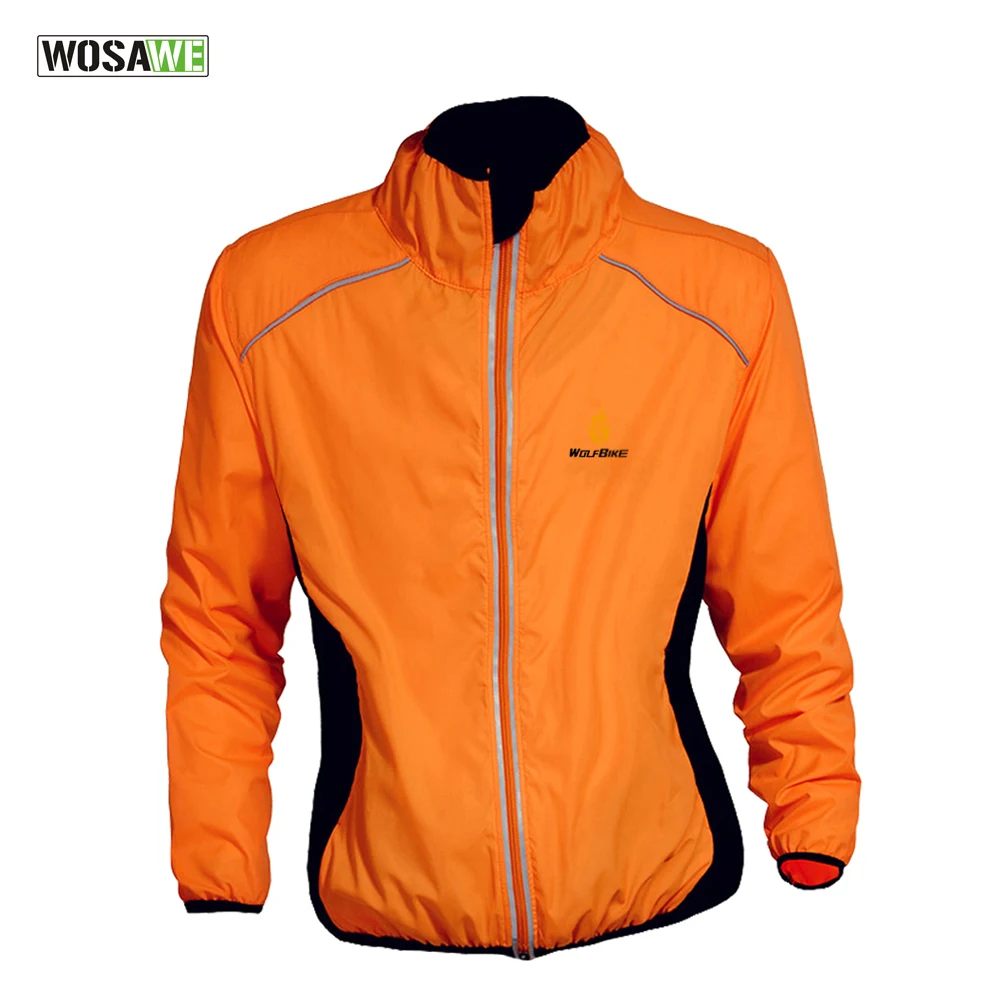 Men Cycling Jersey Jacket Windproof Waterproof Bike Long Sleeve Shirt Clothing 