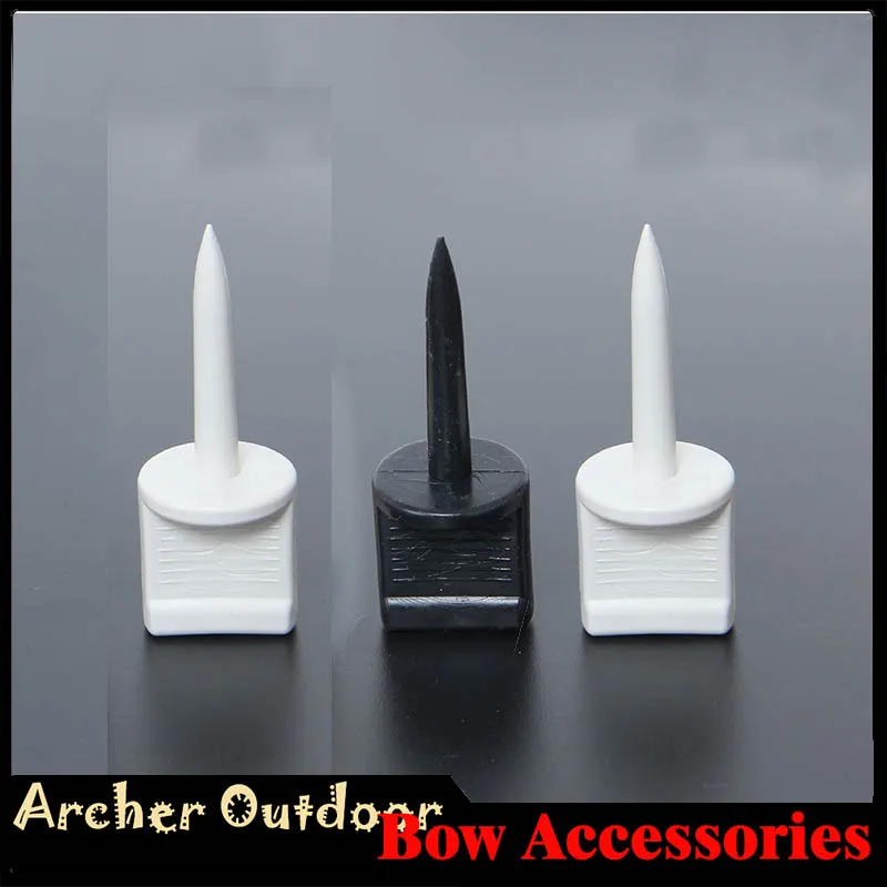 

50pcs Plastic Target Nail Pin to Fix Target Papers Archery Accessories Professional Nail Pins for Target Paper Black White