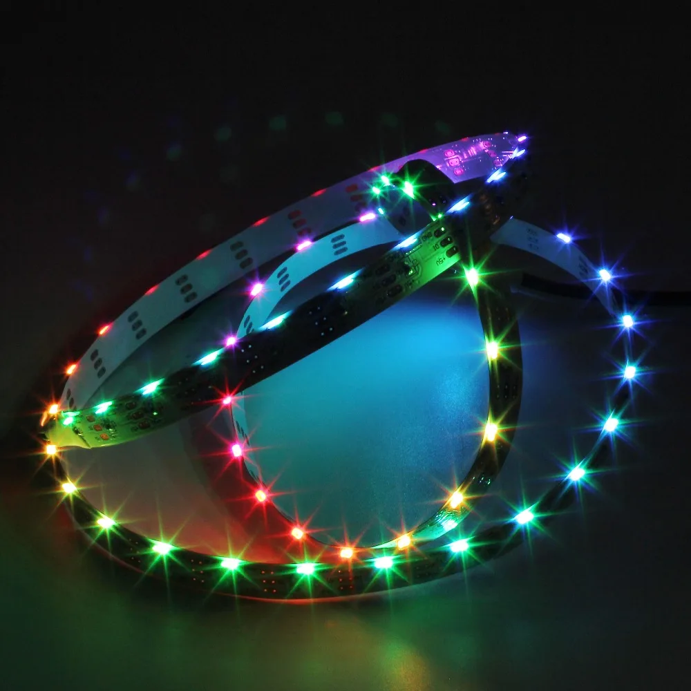Светодиодная лента WS2812B WS2812 отдельно Адресуемая умная RGB водонепроницаемая