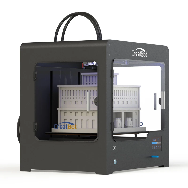  triple extruders 3d printer large format build size 400*300*300 mm three color printing 3 spools PL
