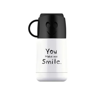 

Free Custom SMILE FACE Vacuum Flasks 304 Stainless Steel Thermos Cup 210ml Drinking Water Mug Children Student Christmas Gift