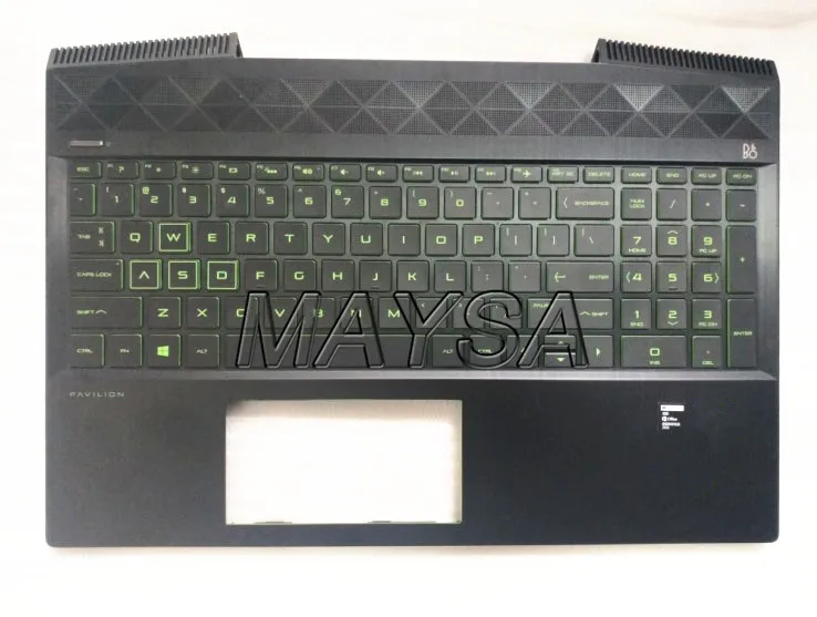 keyboard for HP Pavilion GAMING 15-CX PC with green backlight