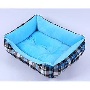 Venxuis плед Зимний теплый коврик для животных дом для собак Мода хлопок спальный мягкий кровать для собак Щенок Кошка Диван Подушка - Цвет: Синий