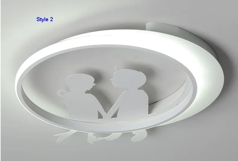 Style 2 LICAN Metal Avize Lustre lighting приспособление для домашнего декора 110 В 220 В Мультяшные современные светодиодные потолочные лампы для детской спальни - Цвет корпуса: Style 2