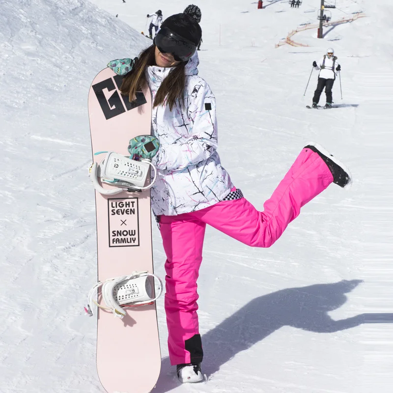 Дышащие женские лыжные штаны брендовые зимние уличные сноубордические водонепроницаемые ветрозащитные брюки лыжные брюки для женщин горные invierno