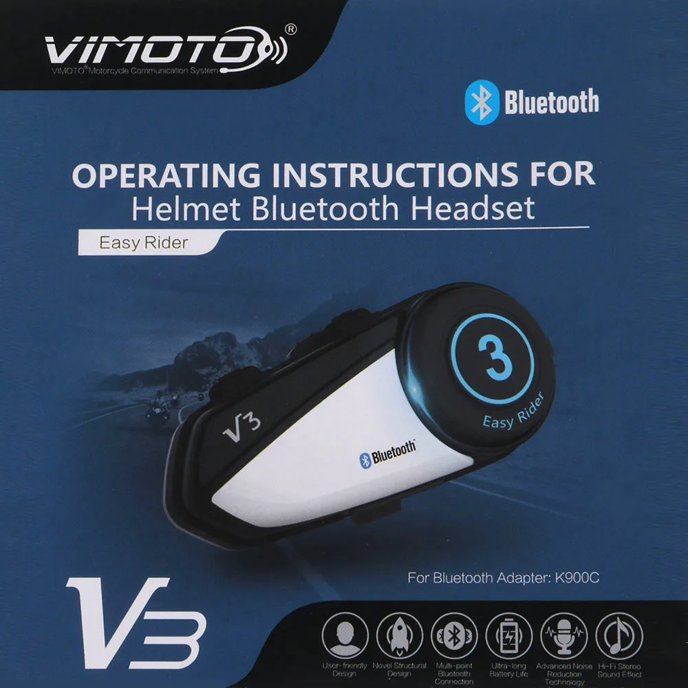 Way Radio Motor Helm Bluetooth Headset 