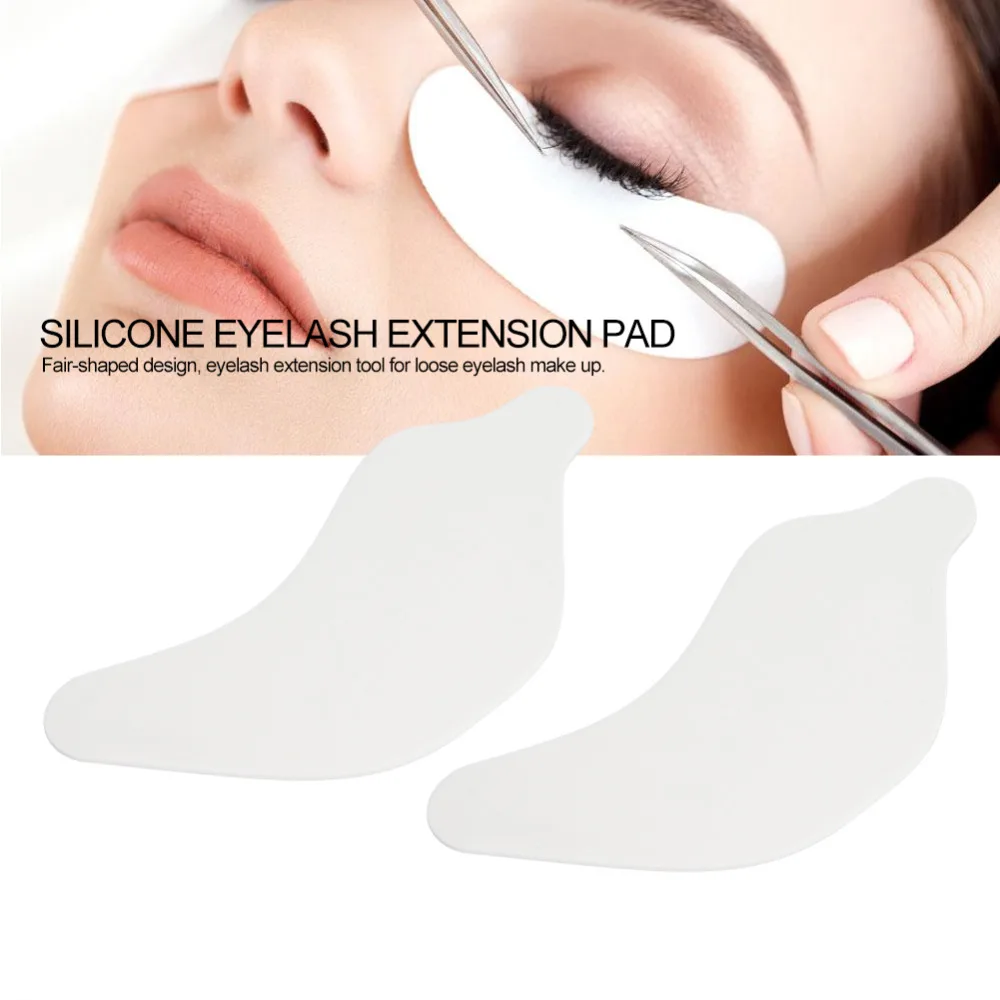 

New 1 Pair Silicone Eyelashes Extension Pad Gel Patch Lint Free Eyepads Lash Extension Wraps Reuseable Eye Pads Tape