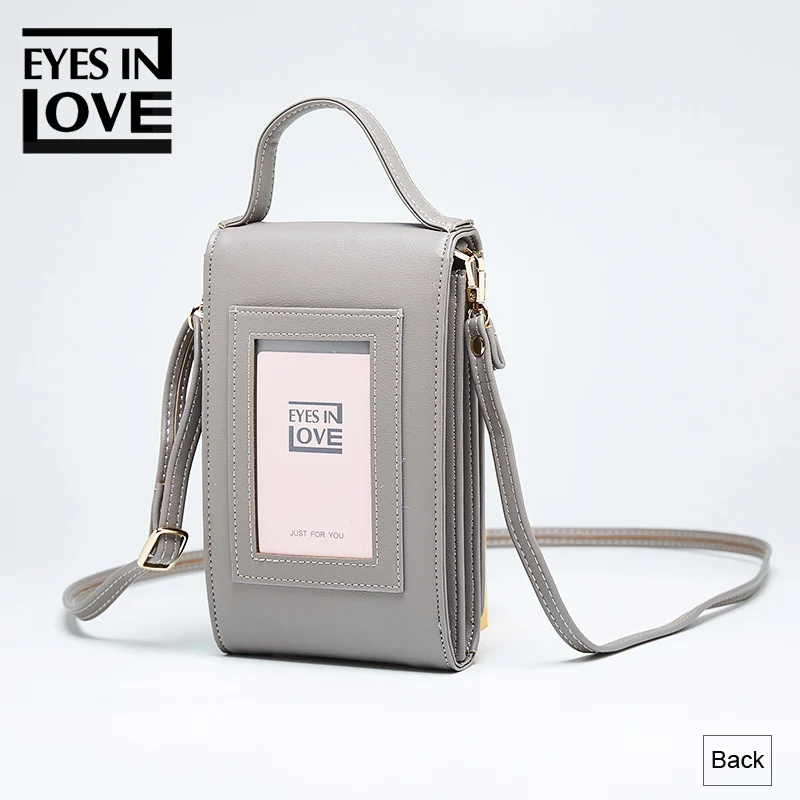 2019 الأزياء البسيطة Crossbody حقائب للنساء الاصطناعي جلدية صغيرة الإناث محفظة هاتف محمول عملة بطاقة المحافظ السيدات حقيبة كتف
