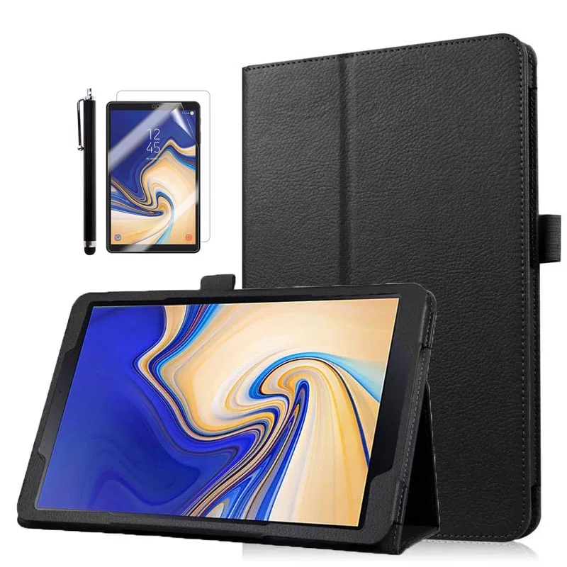 

Ultra Slim Lightweight Smart Case Cover Stand for Samsung Galaxy Tab S4 10.5 inch SM-T830 / SM-T835 Tablet +Stylus +Screen Film