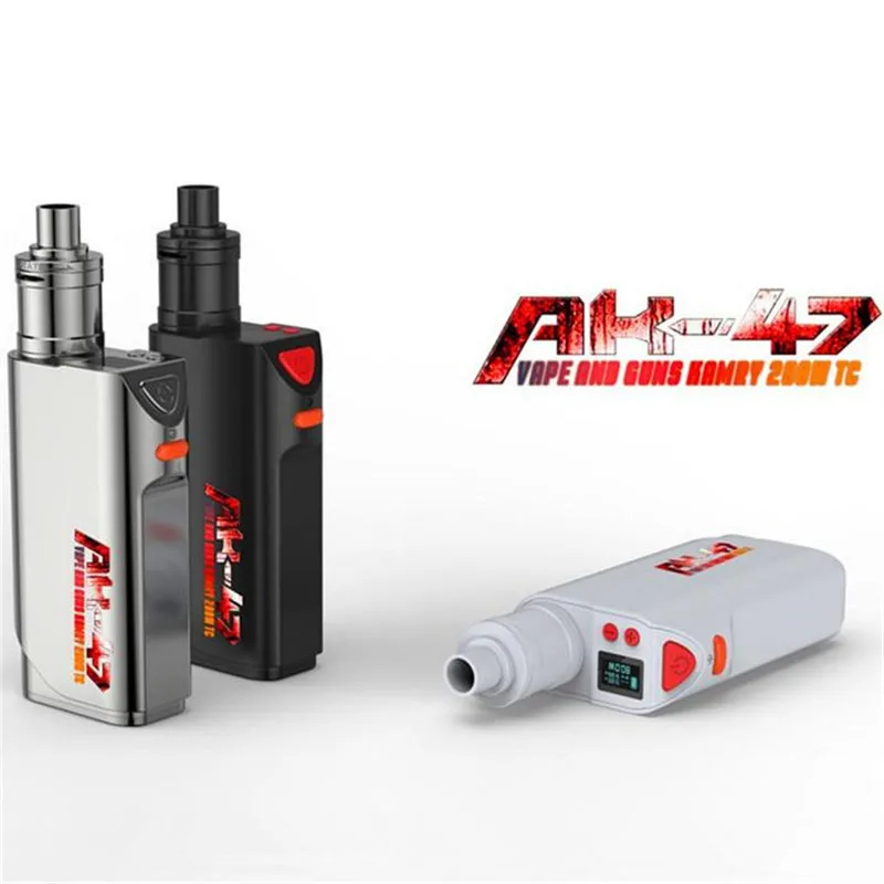 

Authentic Kamry AK-47 200W TC Mod Kit cool AK47 MOD VT VW Mode Delicate casting fit 510 thread RDA RBA Tank Electronic Cigarett